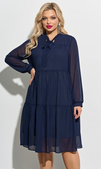 Платье 0060-2а темно-синий