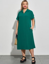Платье 0323-1с темно-зелёный
