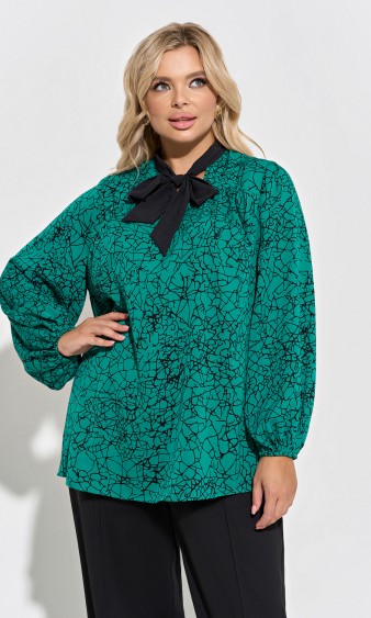 Блузка 0305-1с зелёный 