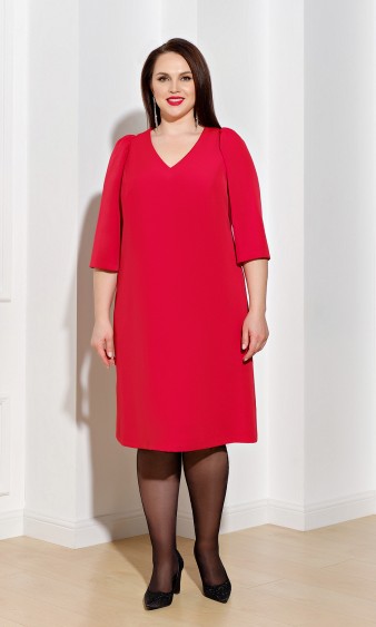 Платье 0249-1с красный