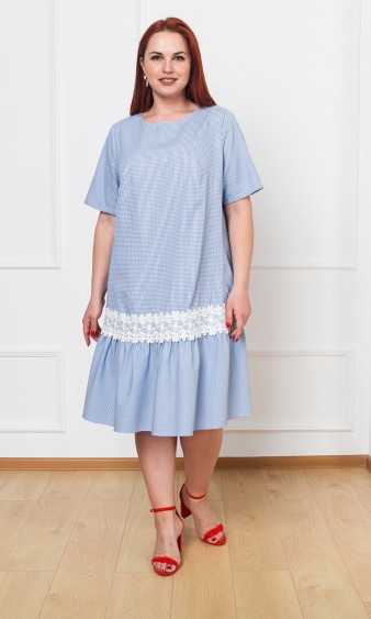 Платье 0091-9 голубой