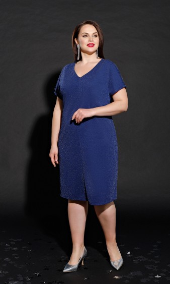 Платье 0183-1 темно-синий