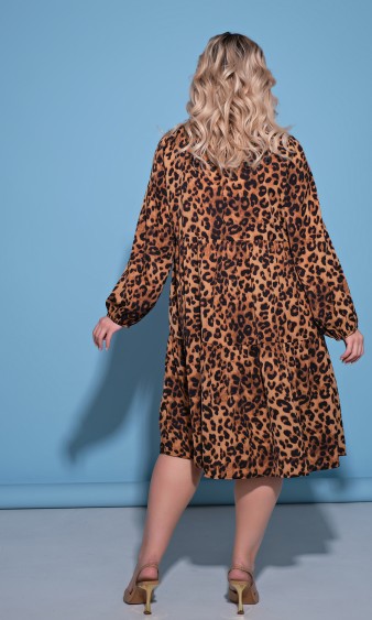 Платье 0060-23 леопардовый