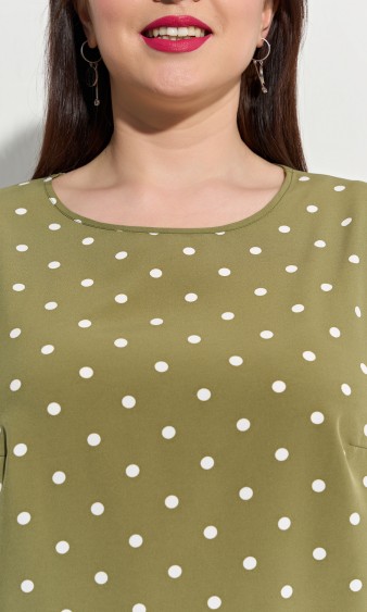Блузка 0220-1 оливковый