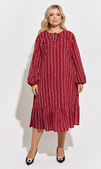 Платье 0229-1 красновато-бордовый