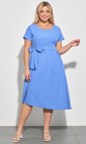 Платье 0083-6а пастельно-голубой 