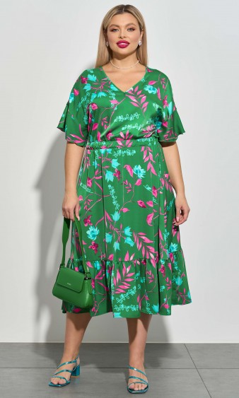 Платье 0114-1а зеленый