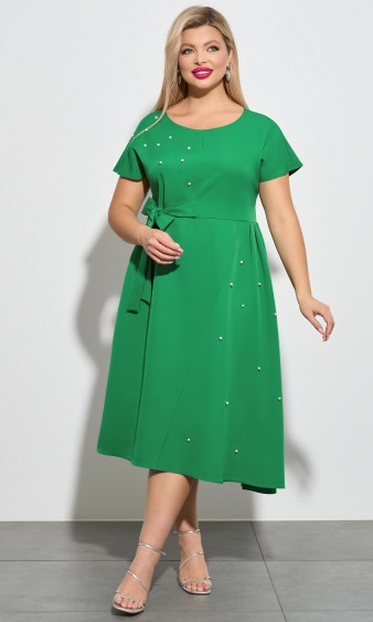 Платье 0083-6_У ярко-зелёный